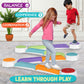 Acorn Avenue Balance Beam & Stepping Stones 13 Pc - Sensory - Toddler