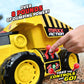 Maxx Action 19'’ 2-N-1 Motorized Dig Rig - Excavator and Dump Truck Toy with Joystick Control for Toddlers | Gift for Kids 3+ | Lights, Sounds