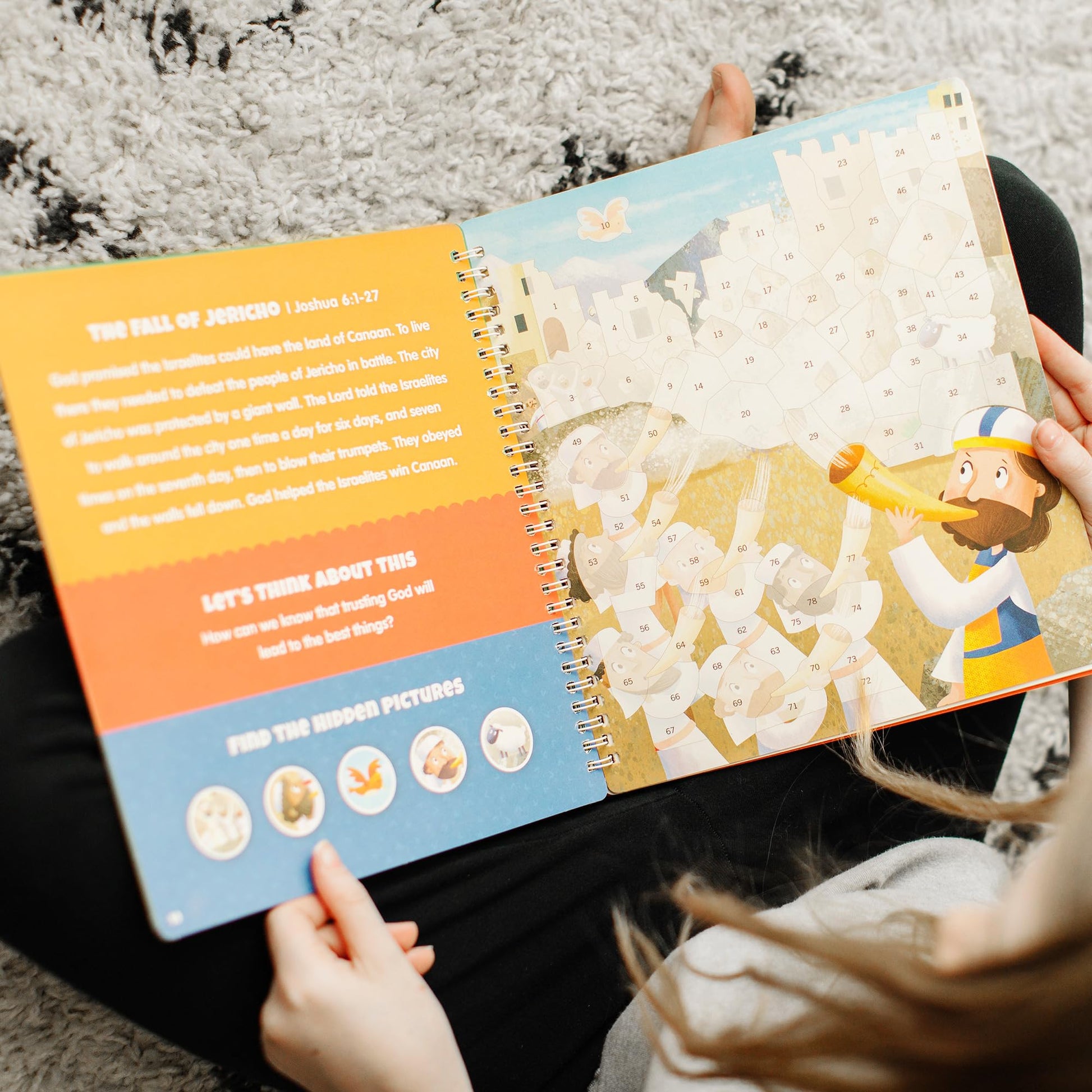 The Old Testament Sticker Stories - Spiral Bound Activity Story Book