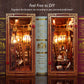 JOOHOUR DIY Book Nook Kit, Beauty and The Beast, Dollhouse Miniature, Booknook Bookshelf Insert Decor Alley 3D Wooden Puzzle, Bookends Model Building