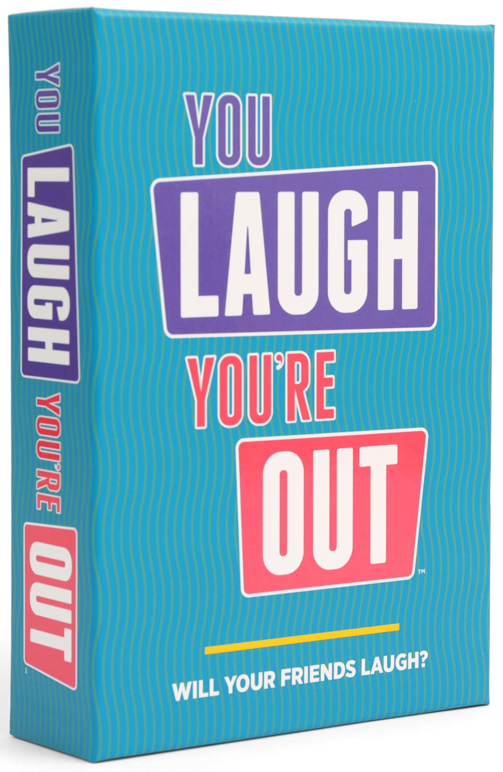 You Laugh You're Out [A Party Game with Hilarious Charades Family Card Games for Adults & Teens | Great Birthday Gift | 125 Prompt Cards Fun