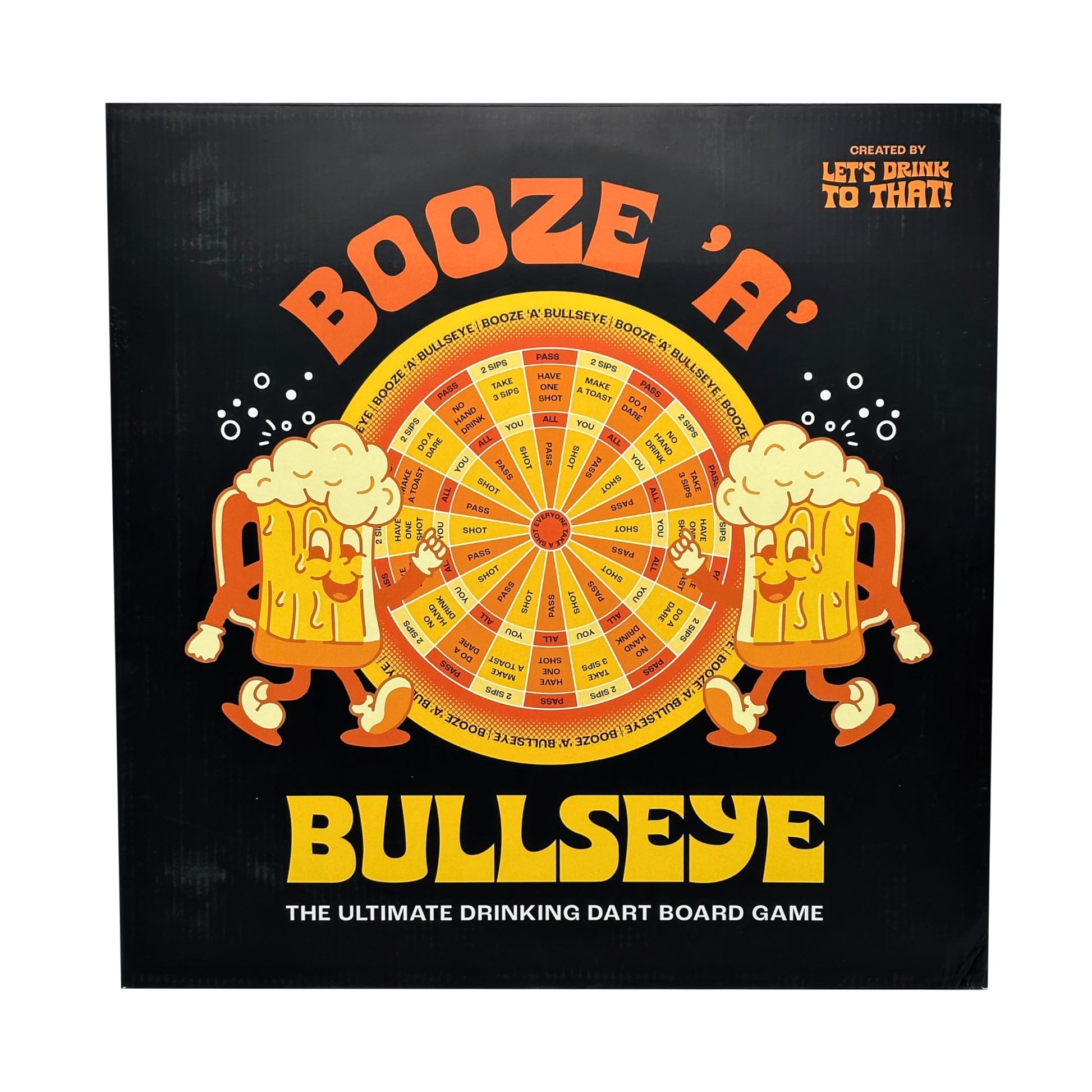 Island Dogs Booze ‘A’ Bullseye 16 inch Magnetic Darts Drinking Game | Fun & Unique Party Game | Perfect for Bars, Tailgates, Drunk Elephant and House