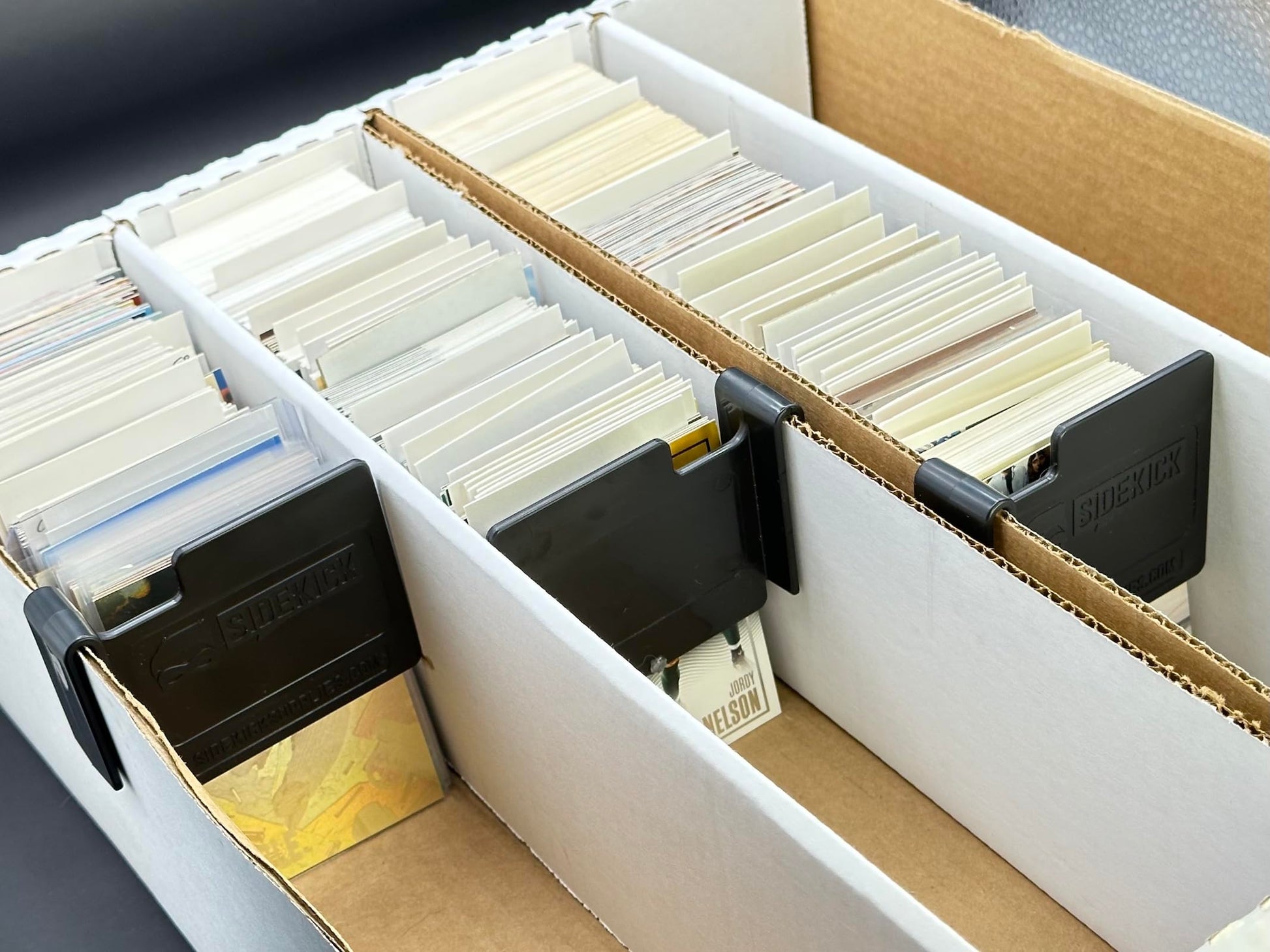 SIDEKICK Mini Card Box Divider (5-Pack) Trading/Gaming/Baseball Card Storage Box Divider Protect What You Collect - Proudly Made in the USA