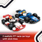 LEGO City F1 Williams Racing & Haas F1 Race Car Toys - Car Building Toy Set for Kids, Boys and Girls, Ages 4+ - Preschool Toy for Fans - Gift Idea for