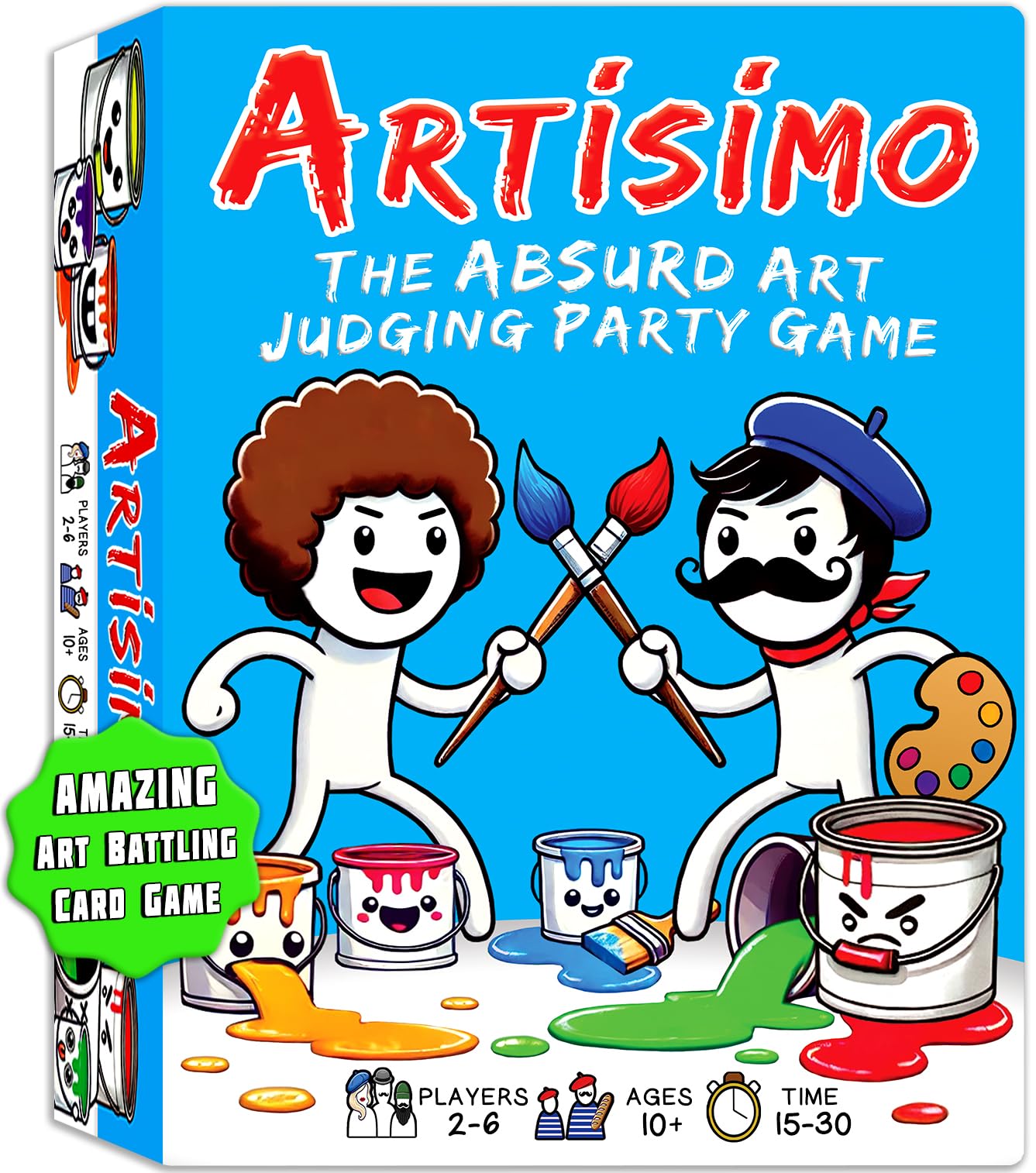 Goober Games ARTISIMO - The Absurd Art Judging Party Game - Super Fun Art Contest Card Game for Game Night and Families - 30 Minutes, Ages 10+, 2-6