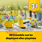 LEGO Creator 3 in 1 Flowers in Watering Can Building Toy - Fun, Creative Activity for Kids, Girls and Boys, Ages 8+ - Gift for Birthdays - Building