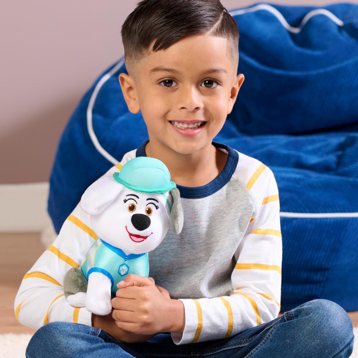 Just Play Disney Junior Pupstruction Luna Small 8-inch Plush, Stuffed Animal, Sheepdog, Soft and Cuddly, Kids Toys for Ages 2 Up