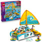 LEGO Friends Travel Boat Adventure Pretend Play Building Toy - Toy Boat Playset with Playful Dolphin Figurines and 4 Minidolls - Birthday Gift Idea