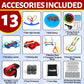 Ninja Warrior Obstacle Course for Kids 56ft Slackline with 11 Accessories