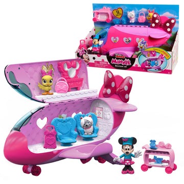 Disney Junior Minnie Mouse Bow-Liner Jet Toy Figures and Playset, Kids Toys for Ages 3 Up by Just Play