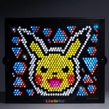 Lite Brite Super Bright HD, Pokemon Edition - Creative Retro Light-Up Screen - Educational Play for Children, Enhances Creativity, Gift for Boys