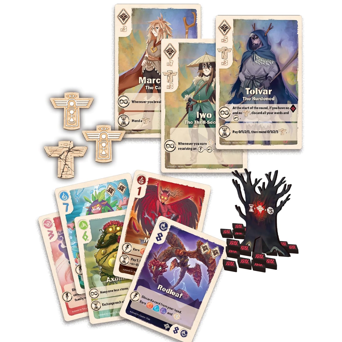 Renegade Game Studios Vale of Eternity Curse Expansion, Fantasy Board Game, Card Drafting, Asymmetric Abilities, 2-4 Players, Ages 14+