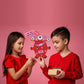 4E's Novelty Valentines Monster Craft Ornament (12 Pack) Foam Valentines Day Crafts for Kids Classroom DIY Valentines Day Card for Kids Bulk