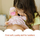 Melissa & Doug Mine to Love Jenna 12" Baby Doll with Moving Eyes, Thumb & Pacifier Sucking Action, Doll Clothes & Accessories, Toddler Toys for Girls