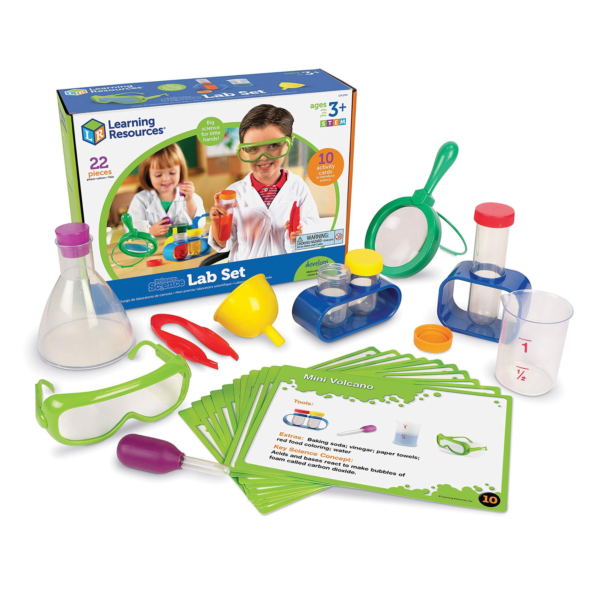 Learning Resources Primary Science Lab Activity Set - Experiments for Kids, Chemistry Toy, Pretend Play, STEM Projects, Classroom Must Haves, Teacher