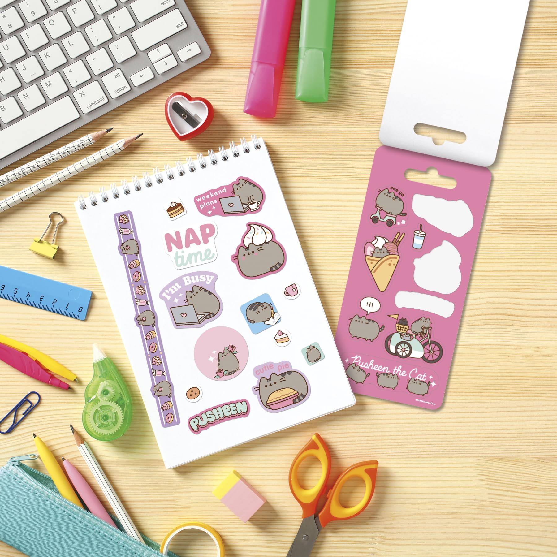 Pusheen Mini Sticker Slim Flip Pad - 6 Page
