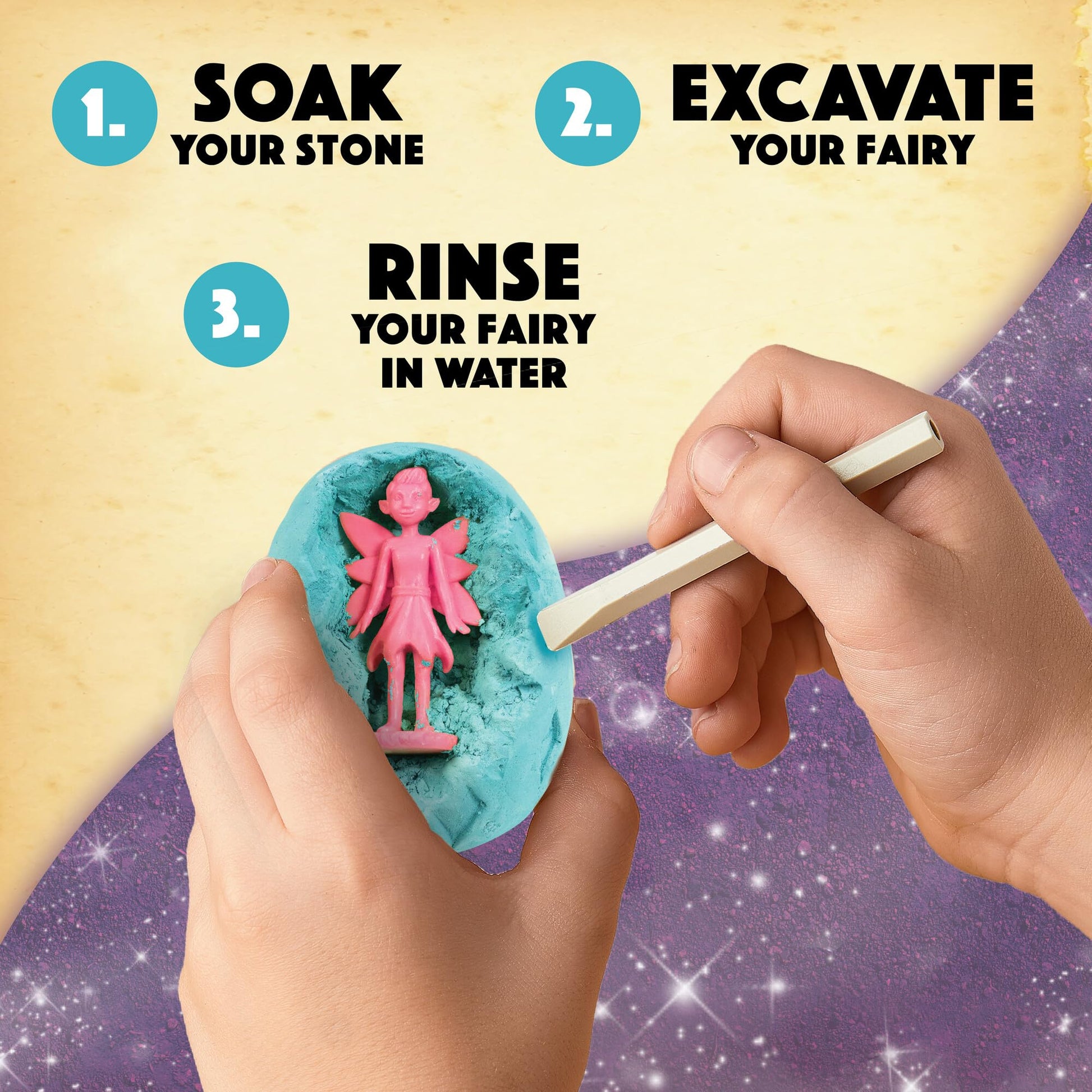 MindWare Dig It Up! Discoveries Fairies Dig Kit - 12 Surprise Eggs and 12 Fairies Toys for Girls & Boys - Great for Birthday Party Kids Activities