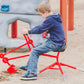 Childrensneeds.com Sand Digger Ride on Toy with Telescoping Adjustable Legs That Raise Seat Height and Stabilize Backhoe (Red)