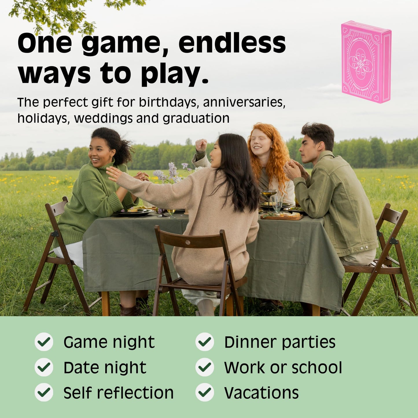 Actually Curious Happy Hour Edition Icebreaker Conversation Cards