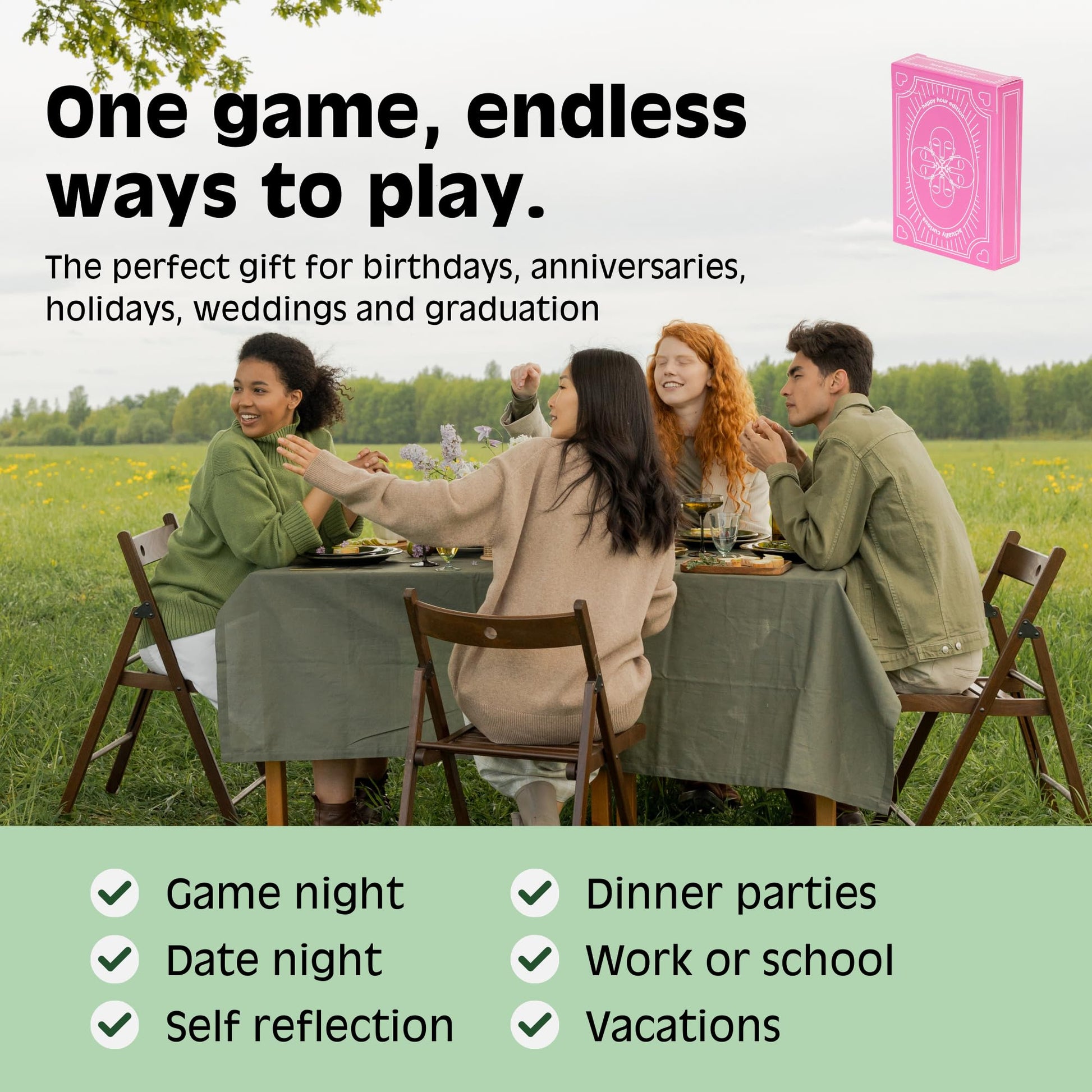 Actually Curious Happy Hour Edition Icebreaker Conversation Cards