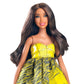 Barbie All Dolled Up STARDOLL Brunette Doll Yellow Top Pink Shoes - Mix and Match Trendy, Original Fashions and Accessories