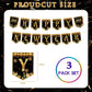 3 Pack Happy New Year Tablecloth with 3 Pack Banners, New Years EVE Party Supplies 2025, Black and Gold Rectangle Disposable Tablecloth and Banner