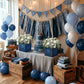 MegaCastle 12 Pack Denim and Diamonds Centerpieces Denim Party Decorations Blue Jean Baby Cowboy Baby Shower Decorations Denim Baby Shower Decorations