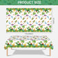2 Pcs Dinosuar Tablecloth - Plastic Jungle Animal Dino Party Table Cover, Green Disposable Rectangle Dino Themed Table Cloth for Dinosaur Birthday