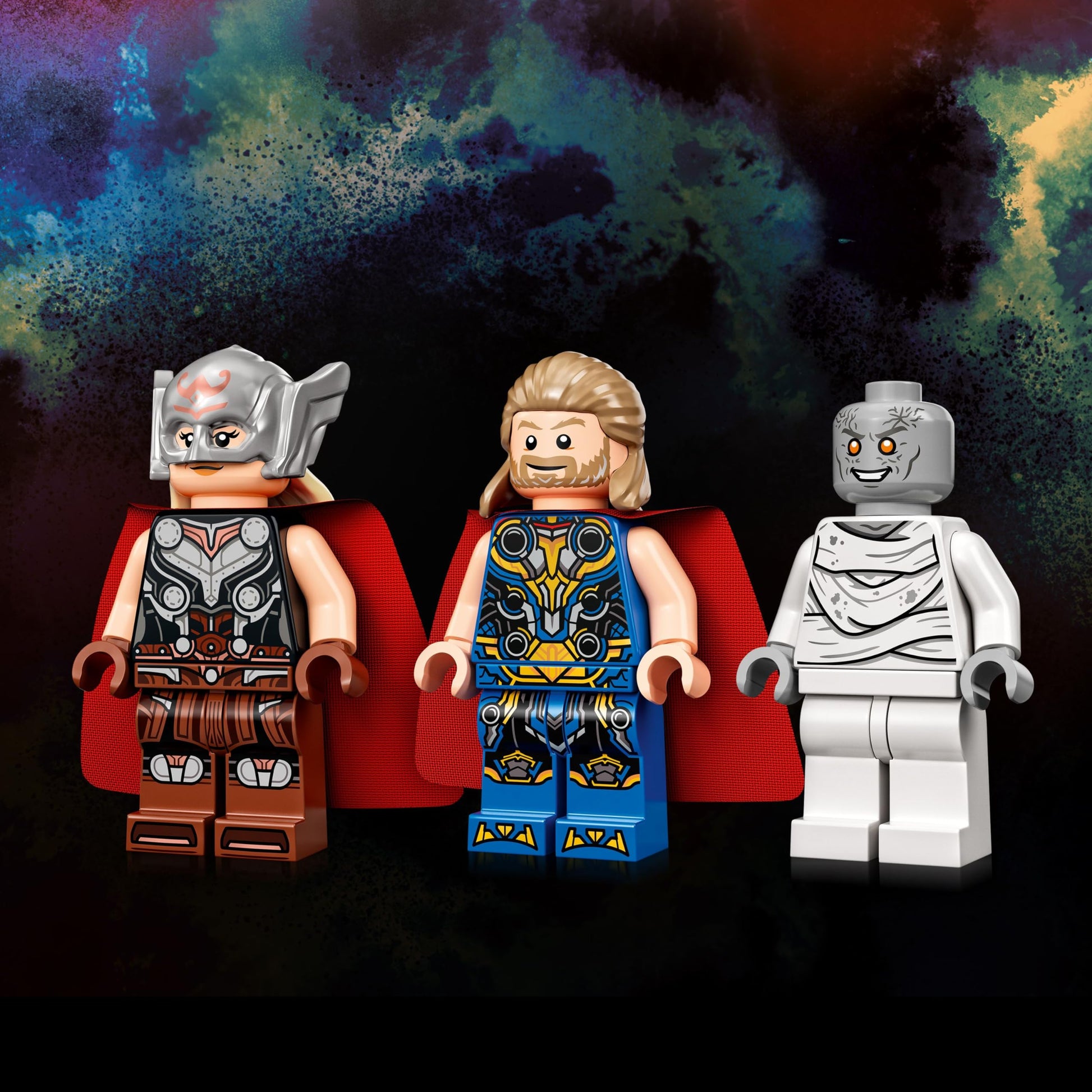 LEGO Marvel Attack on New Asgard, Thor Buildable Toy 76207 with Hammer, Stormbreaker and Monster Figure, Love and Thunder Movie Set