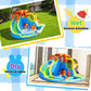 Inflatable Water Slide, Bounce House for Kids, Inflatable Water Park with Splash Pool, Bouncy Castle for Outdoor Backyard, Water Bounce House for Wet