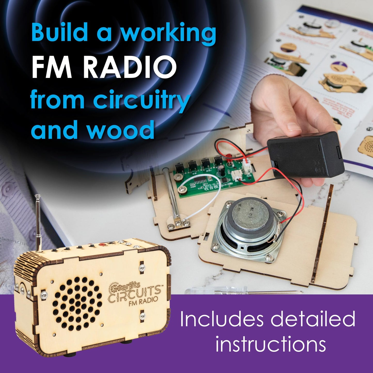MindWare Gearjits FM Radio Building Set Science Kit