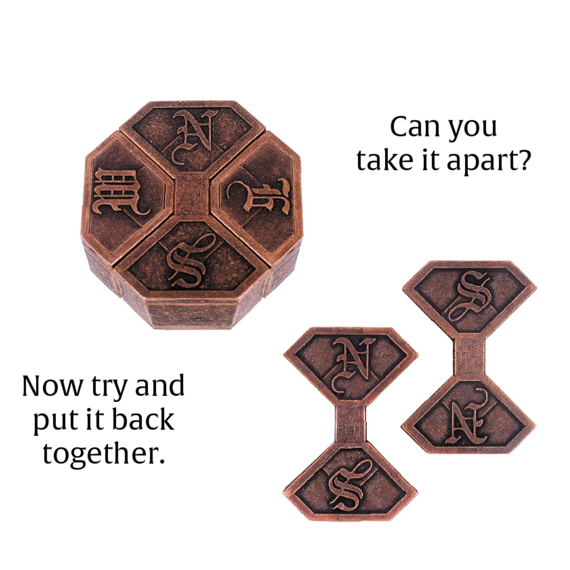 BePuzzled | News Hanayama Metal Brainteaser Puzzle Mensa Rated Level 6, for Ages 12 and Up