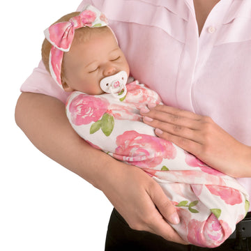 The Ashton-Drake Galleries So Truly Real Reborn Likelike Rosie Baby Doll, 19 inches, Real Touch Soft Vinyl by Marissa May, Poseable Weighted Cloth