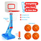 Play22 Toddler Basketball Hoop Indoor for Kids - Height Adjustable Baby Basketball Hoop Set, 4 Balls & Pump, Boys & Girls Toddler Outdoor Toys