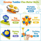 FingTip 22-in-1 Montessori Baby Busy Board Activity Cube, Sensory Toys for Toddlers 1-4, Fine Motor Skills Travel & Early Educational Learning Baby
