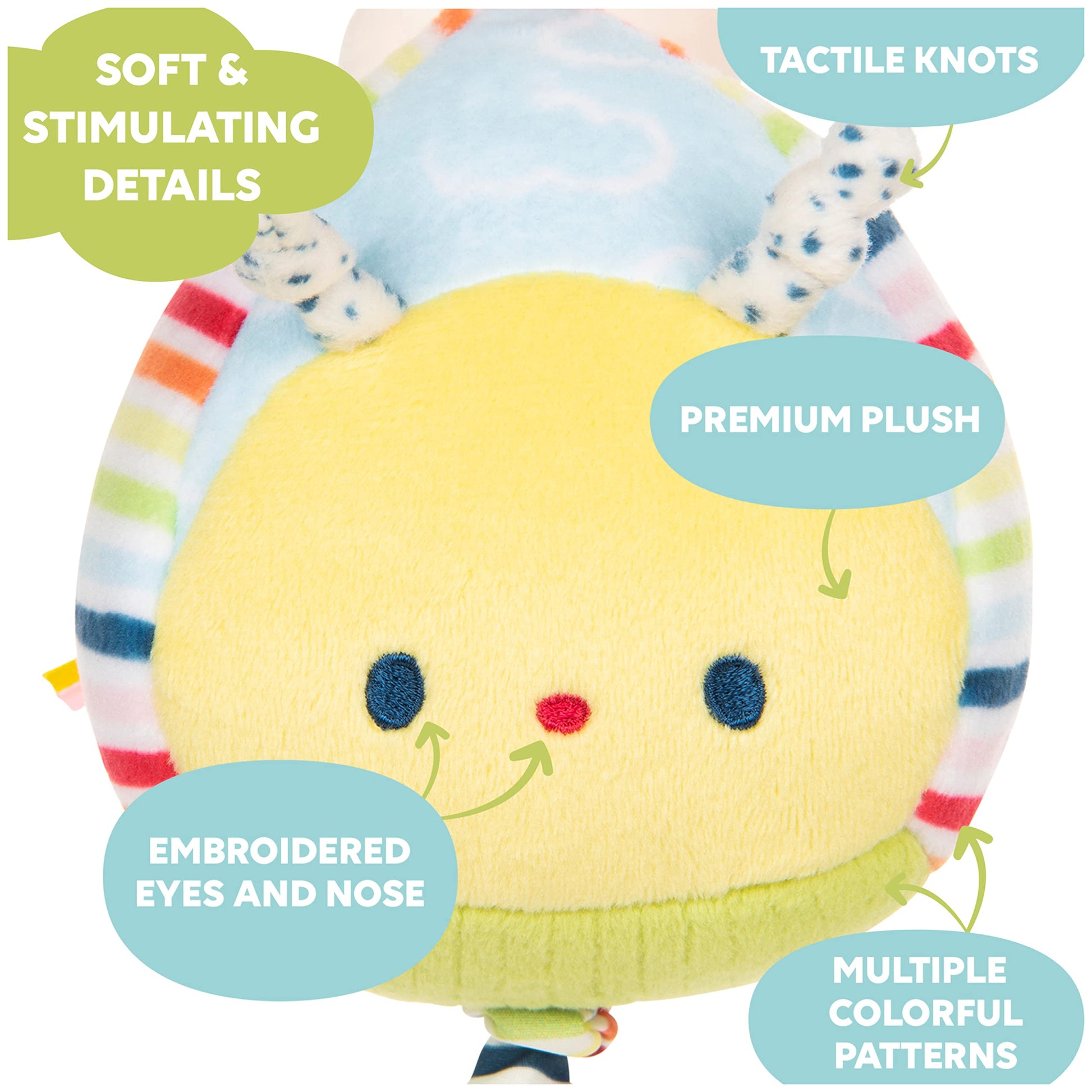 GUND Baby Tinkle Crinkle Pull and Play Sensory Toy for Ages 0+