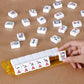 Nouva American Mahjong Mah Jongg Set - Complete Kit 166 Quality White Tiles Western Mah Jongg Tile Set, 4 All-in-One Color Rack/Pushers with Carrying