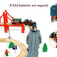 Battery Operated Train for Wooden Track, 3Pcs Motorized Train Toy for 3 4 5+Years Old Boy Girl Toddlers, Electric Trains Compatible with Thomas