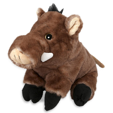 Puzzled DolliBu Plush Wild Boar Stuffed Animal - Soft Huggable Wild Boar, Adorable Playtime Wild Boar Plush Toy, Cute Wild Life Cuddle Gifts for Kids
