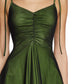 Dolls Kill Keep Shining Mini Dress by Current Mood - Sheer Mesh Overlay Dress with Handkerchief Hem for Playful Fashion - Green, X-Small