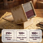 Venssu Wanted Poster Themed Deck Box with Commander Display, MTG Card Deck Case Fit 120 Single Sleeved Cards, PU Leather Magnetic Card Storage Box