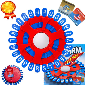 Aodomis Full 26 Letters Word Games,144 Categories Think Game, Quick Thinking Letter Pressing Word Game, Fast-Paced Board Game, A Great Board Game