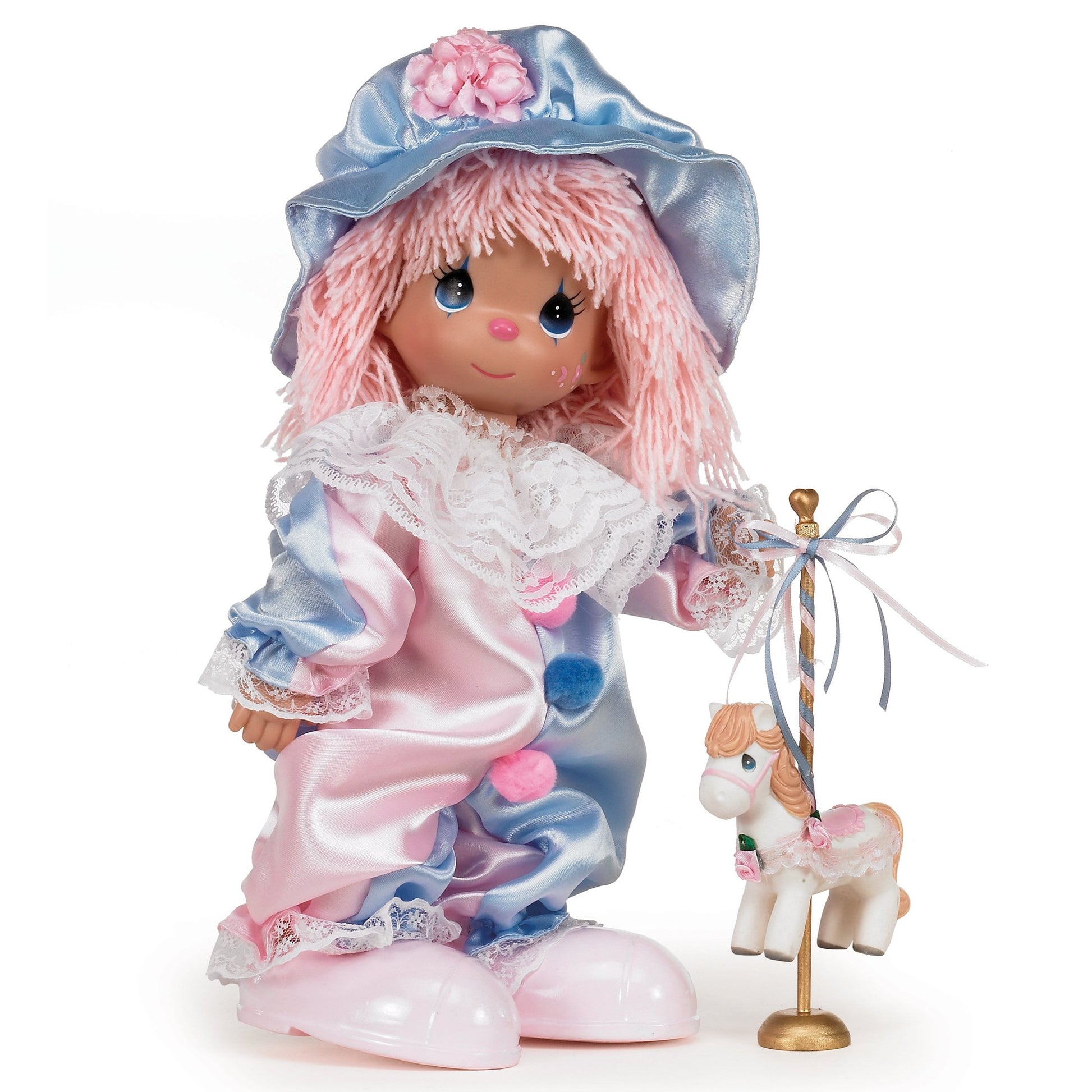 Precious Moments Dolls by The Doll Maker, Linda Rick, Clowing Around The Merry Go Round, 12 inch Doll