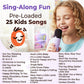 Two3Sevens Mini Karaoke Machine for Kids | Pre-Loaded 25 Kids Songs | Bluetooth Speaker, 2 Wireless Microphones | Ages 3, 4, 5, 6, 7+ Year Old