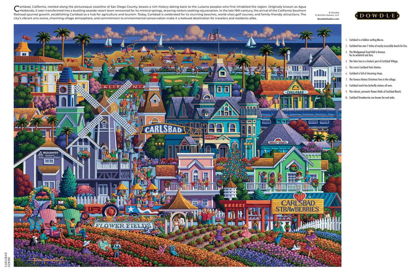 Buffalo Games - Eric Dowdle Carlsbad - 1000 Piece Jigsaw Puzzle for Adults