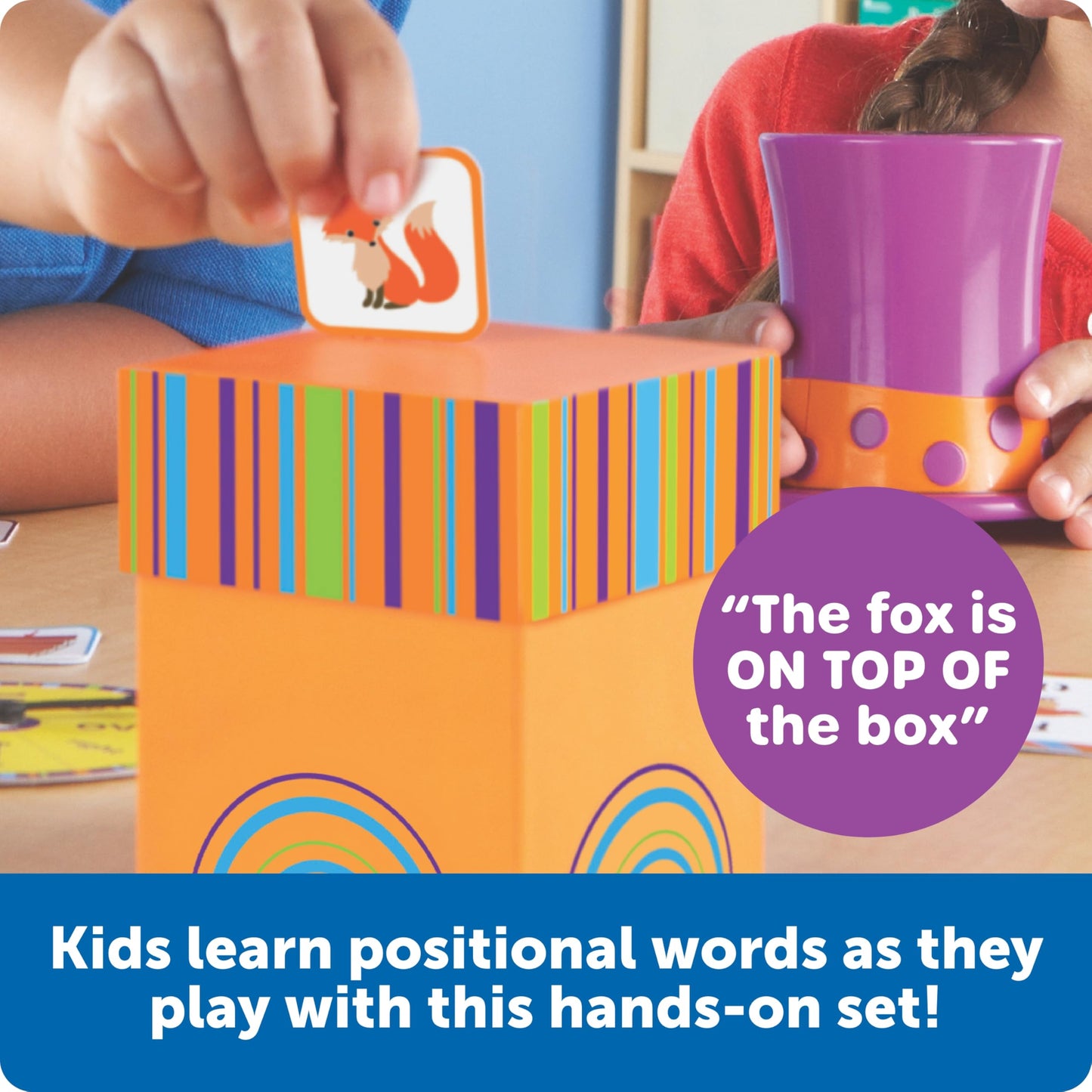 Learning Resources Fox in The Box Position Word Activity Set - Kids Board Spelling Educational Games, Vocabulary Reading Practice, Phonics Awareness
