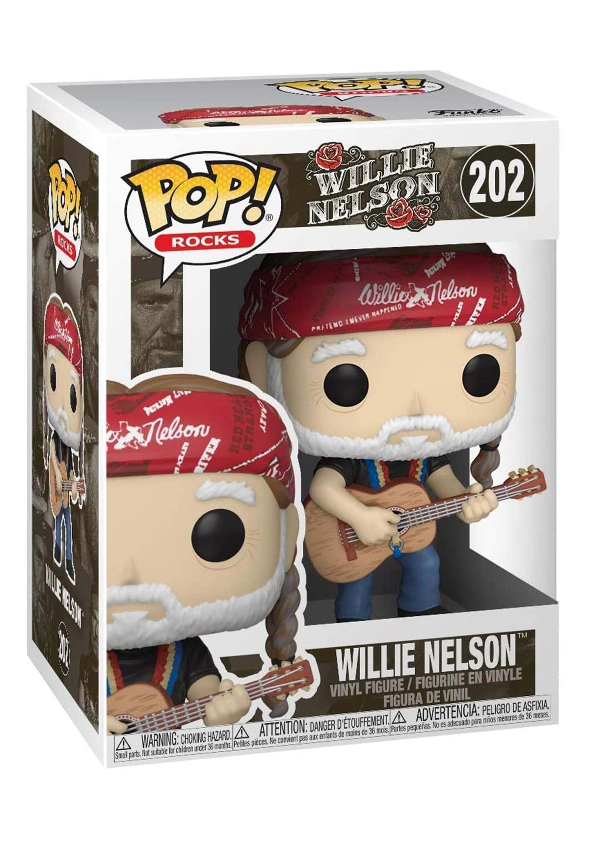 Funko Pop! Rocks: Willie Nelson, Multicolour, 3.75 inches
