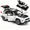 ERBADIHAGO Model Car 1/32 Toy Car Alloy Diecast Collectible Model with Light and Sound Toy Vehicle for Boys Kids Toddler Gift White Car