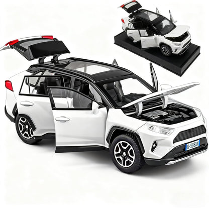 ERBADIHAGO Model Car 1/32 Toy Car Alloy Diecast Collectible Model with Light and Sound Toy Vehicle for Boys Kids Toddler Gift White Car