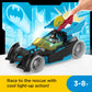 Fisher-Price Imaginext DC Super Friends Batman Toy Bat-Tech Racing Batmobile Car & Light-Up Figure for Preschool Pretend Play Kids Ages 3+ Years